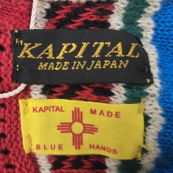Kapital Made in Japan 2017 Santo Domingo Woven Sweater size 1 (small) NWT RARE - Picture 6 of 16